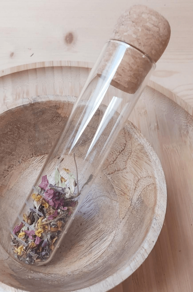 Infuseur en verre +une dose infusion Sérénité