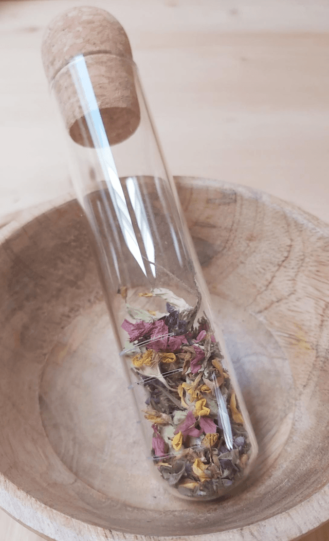 Infuseur en verre +une dose infusion Sérénité